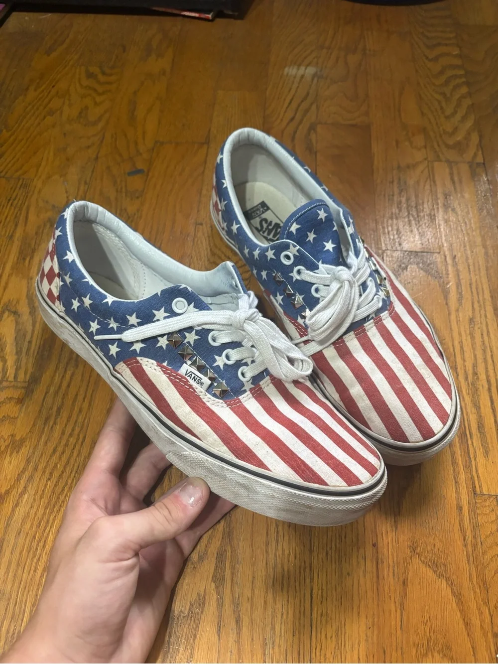Vans Kids Americana Flag Low-Top Sneakers - Red White Blue